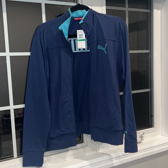 Brand new with tag puma zip up navy size L - Picture 2 of 6